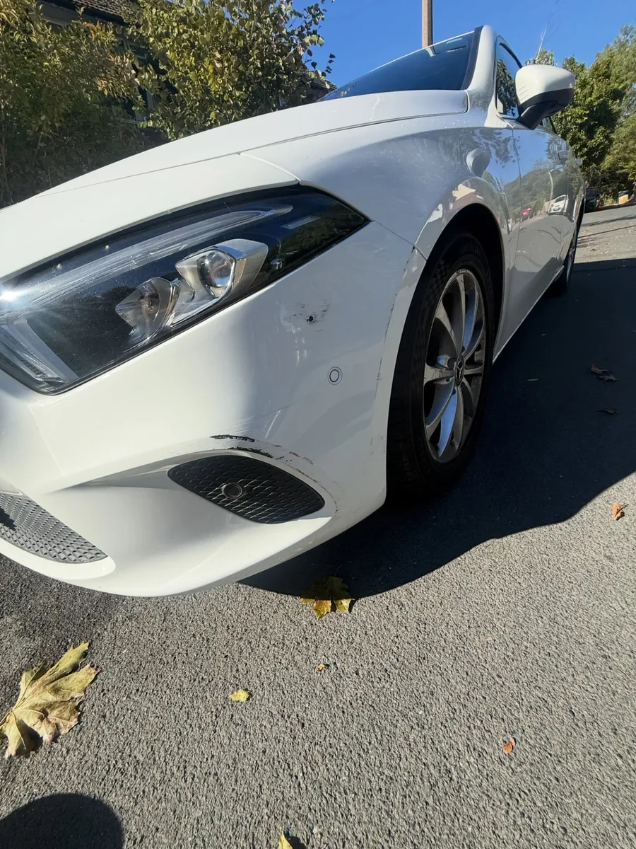 Before: white Mercedes front bumper